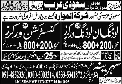Loading, In Loading Worker Jobs in Saudi Arabia